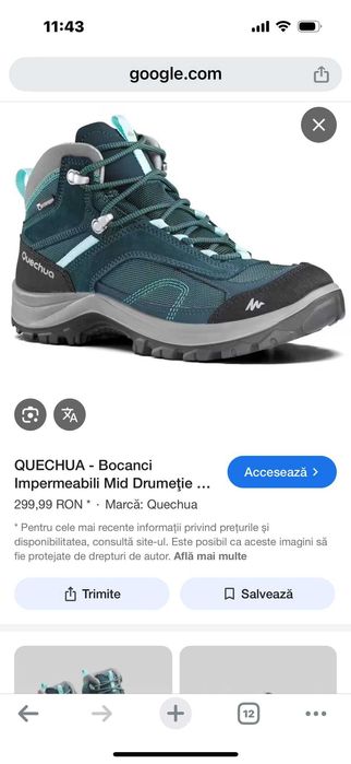 Bocanci impermeabil mid drumeție