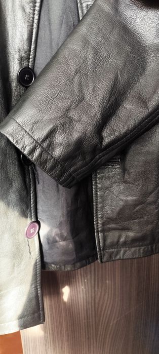 Мъжко кожено яке – естествена кожа, размер M, много запазено