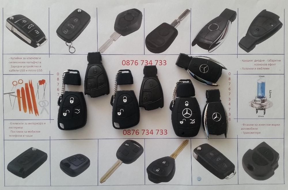 Кутийка за ключ и силиконов кейс за Мерцедес