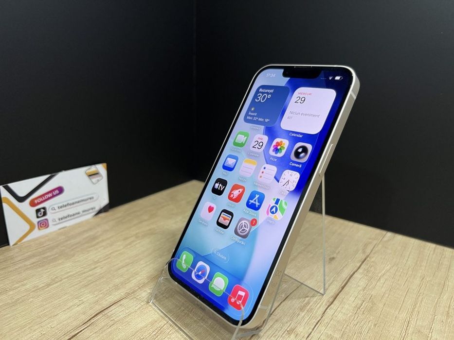 iPhone 13 128Gb Starlight Second-Hand 3 ani garanție, Telefoane Mures