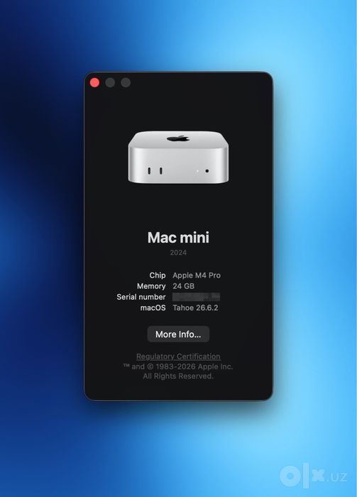 Mac mini M4 Pro, 24 ГБ / 512 ГБ