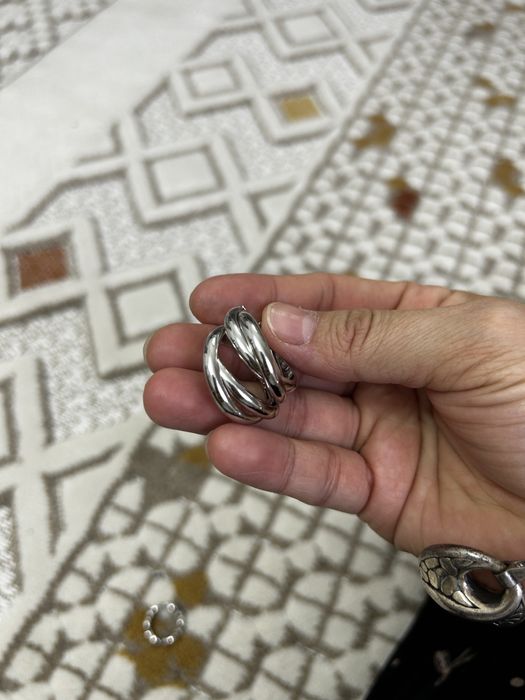 Продам серебро браслеты, серьги конго, кольцо