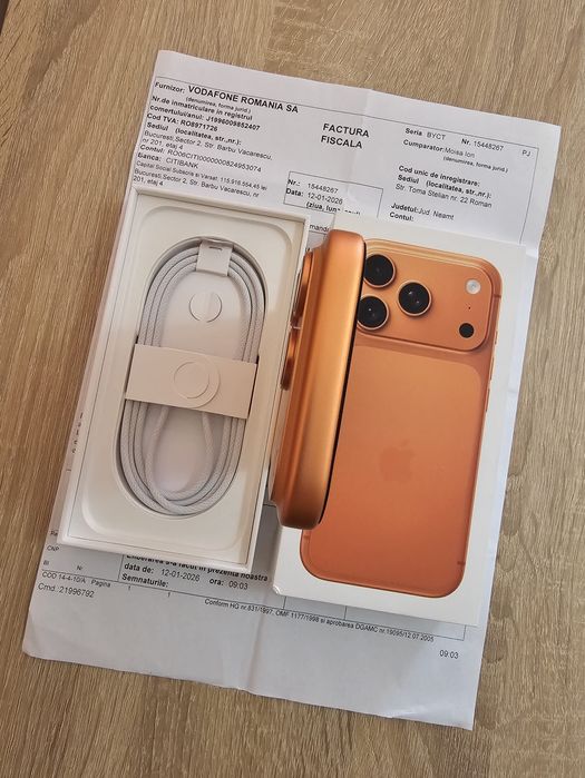 iPhone 17 Pro factura garanție 2028
