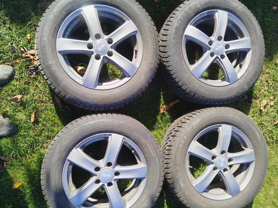 Зимни Гуми с Аломиниеви джанти 16“ 5 х 112 / Ф-57.1мм/ VW- AUDI-SEAT-SKODA - GOOO YEAR - Performance + Ultra Grip