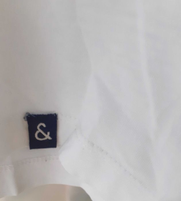 Tricou Colours & Sons (original), marimea M,  alb cu flamingo