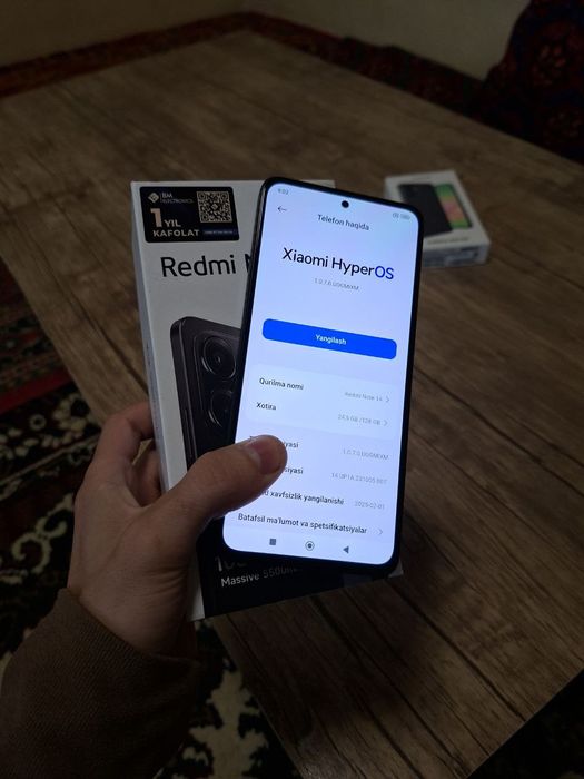 Redmi not 14 6/128 kar dok ful 148$