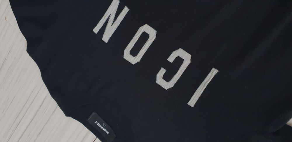 DSQUARED2 ICON Wool Knit  XL/2XL ОРИГИНАЛ! Мъжки Вълнeн тънък Пуловер!