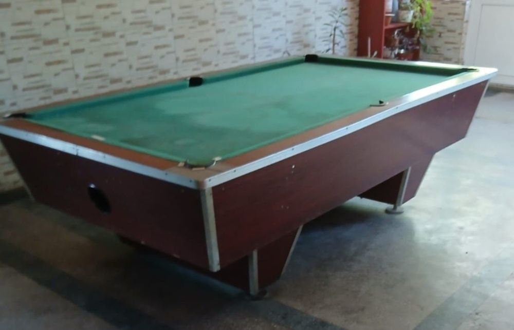 Masă de biliard cu placă de marmură