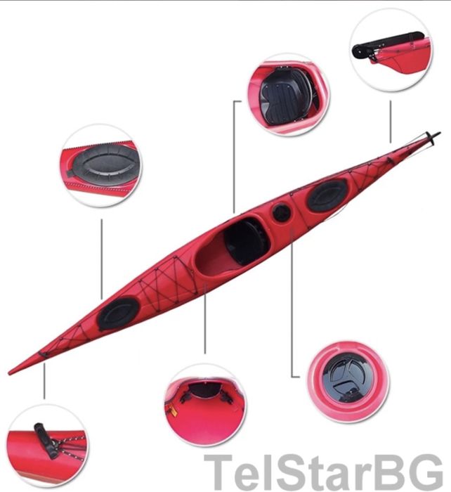 Едноместен турсистически спортен Кану Каяк SEMIK 2025