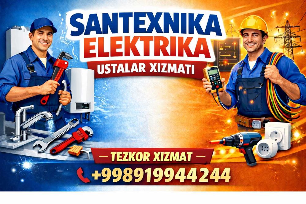 УНВЕРСАЛ podklyuch kvartira remont santexnika,elektrik ishlar