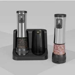 set cadou rasnite sare si piper cu afisaj LCD