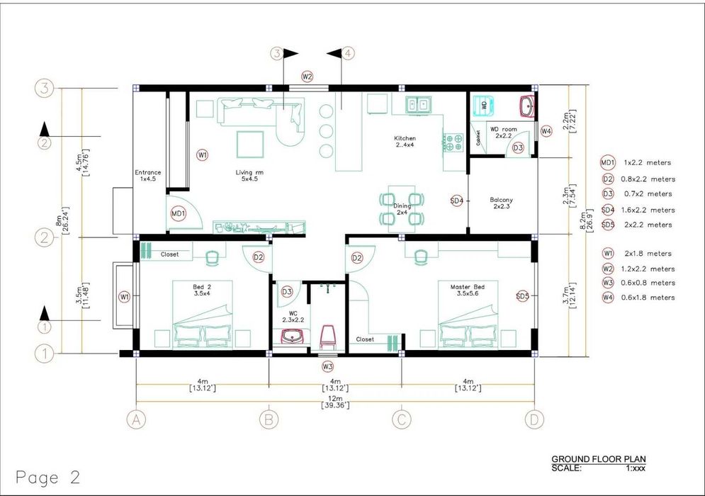 НА ИЗПЛАЩАНЕ - Евтина сглобяема къща с 2 спални, 96 кв. м