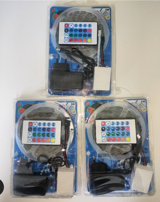 Kit Banda Led Rgb 5 metri multicolor telecomanda