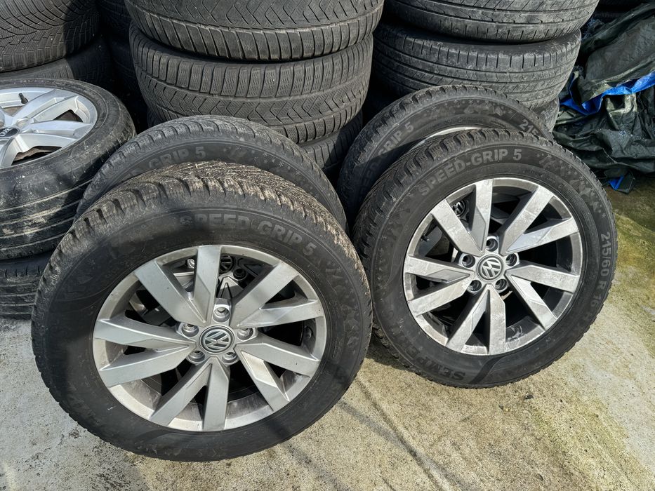 Anvelope 215 60 16,jante originale VW