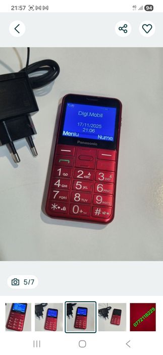 Telefon cu butoane special pentru Seniori