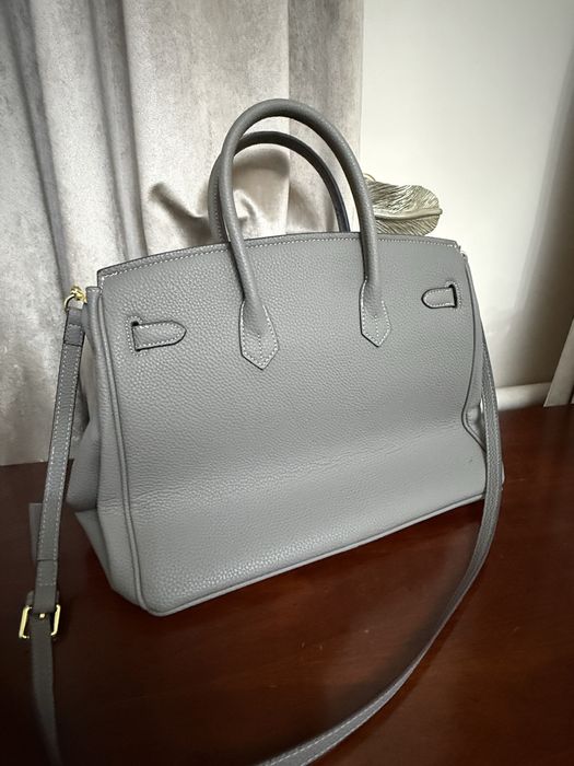 Серая женская сумка Birkin