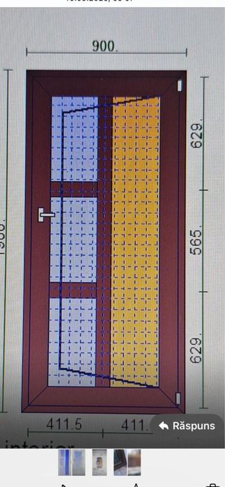 O usa cu 5 camere 190/90 maro
