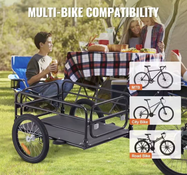 Carut Carucior Troler Remorca Bicicleta 72KG Biciclete