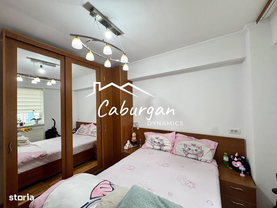 Apartament cu 2 camere, 46mp utili, mobilat, bloc cu lift, Turnisor