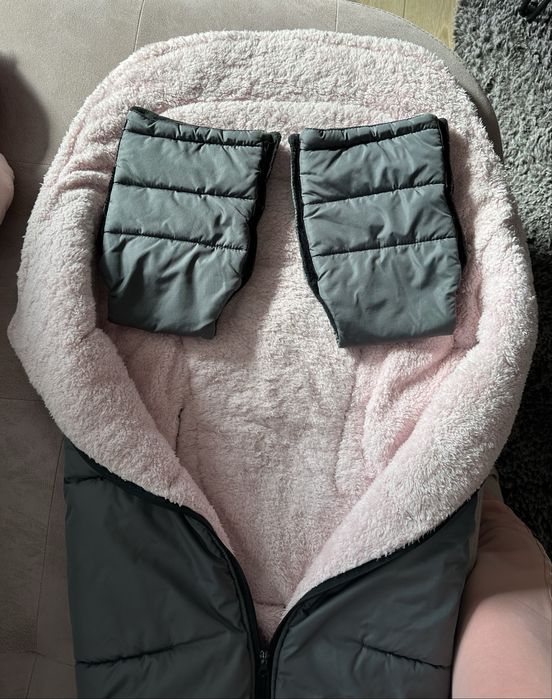 Зимен спален чувал за количка с ръкавици + подарък лятна подложка