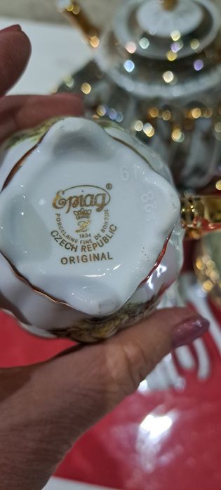 Чехословакия чайный сервиз "Олень" на 6 персон 34 придмета новый