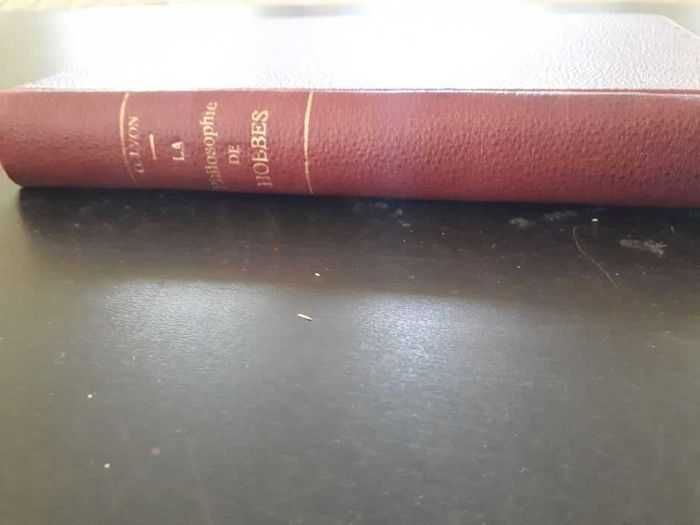La Philosophie de Hobbes, Georges Lyon, 1893