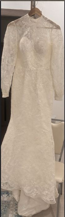 свадебное платье с кружевами