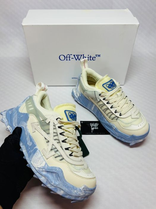 Off white odsy bej talpa albastra