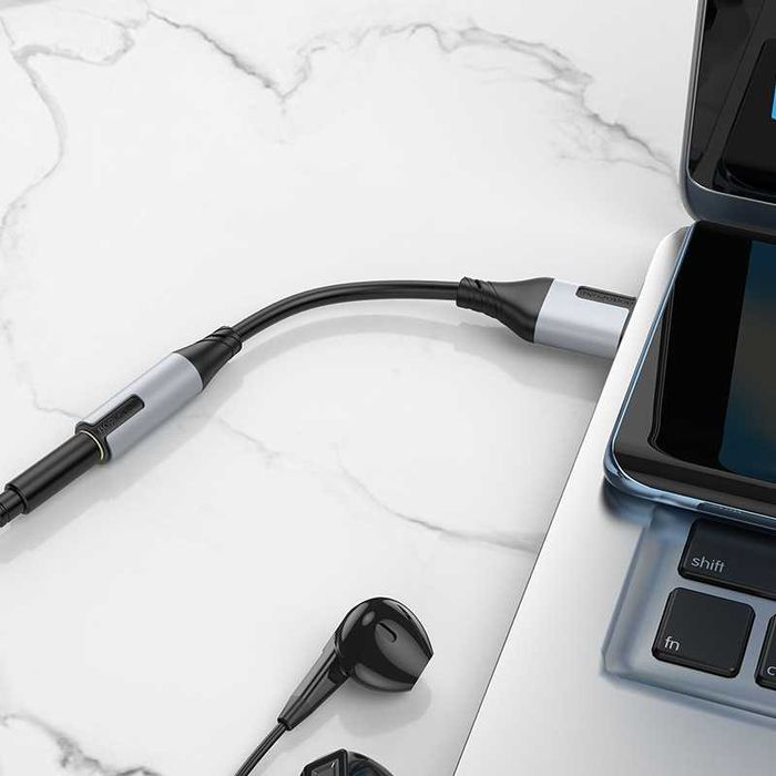 Borofone BV19 USB-A to 3.5mm Цифровой аудиоконвертер наушник микрофон