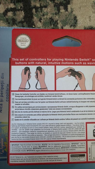 Set 2 joycons Nintendo Switch, editie limitata Monster Hunter Rise, noi