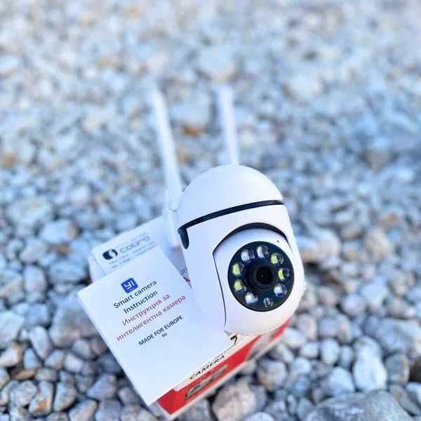 ПРОМО!! 2 Броя WIFI камера за видеонаблюдение A10 Full HD,5MP,YI Smart