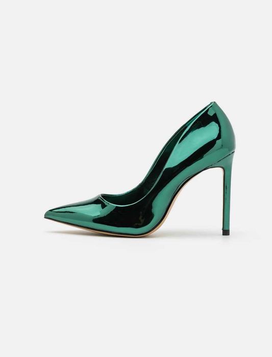 Pantofi ALDO Stessy Mărimea 37 - Verde Metalizat Neon - Stare Impecabilă