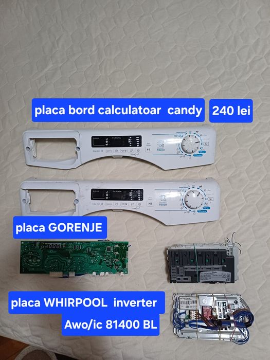 Placă bord calculator  mașinii de  spălat rufe