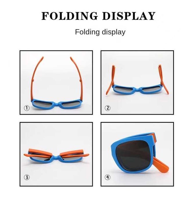 Ochelari de soare copii, Polarizati, UV400, Lentila HD,Carcasa Antisoc