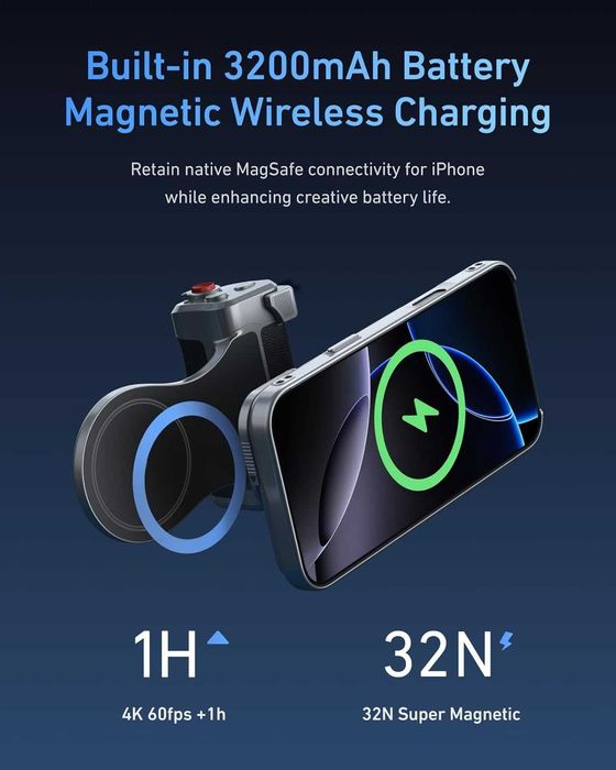 Грип за телефон TELESIN Master Grip iPhone 17 и 18 Pro Max