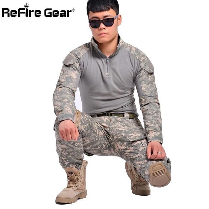 Pantaloni tactici cu genunchiere camuflaj digital