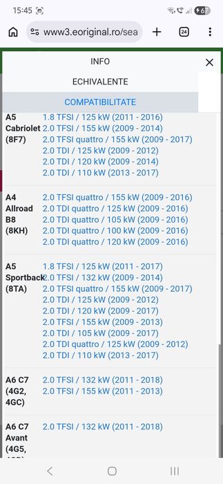 Set ambreaj Audi A4 A5 A6 Q5 2.0