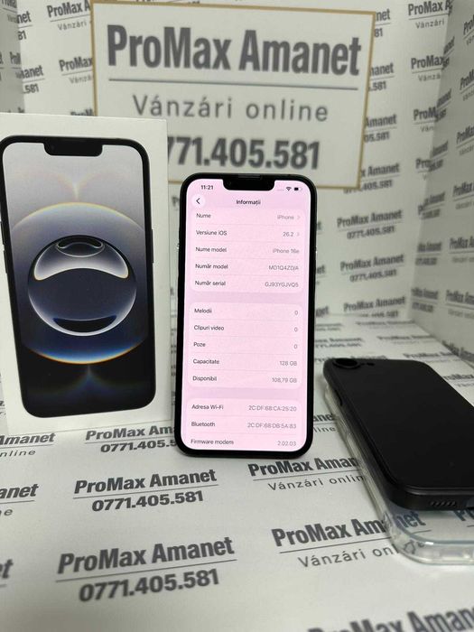 Iphone 16e 128Gb 100% Garantie ProMax Amanet