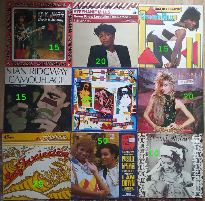 discuri vinil maxi-singles, albume LP si singles 7" / 45rpm