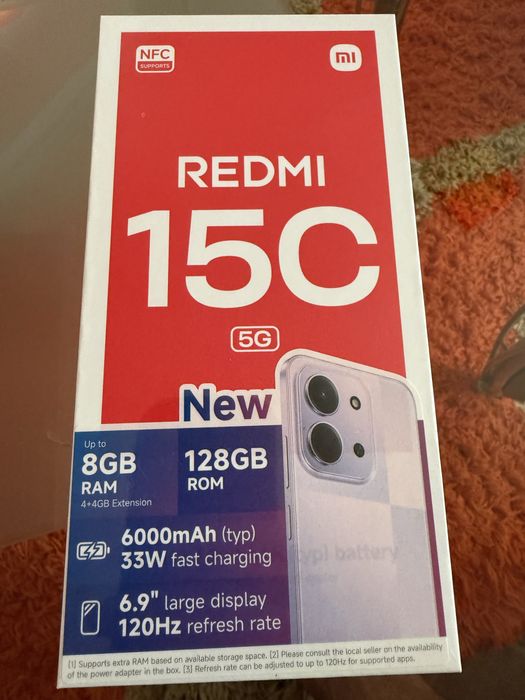Смартфон Xiaomi Redmi 15C 5G, 4+4 GB, 128GB,