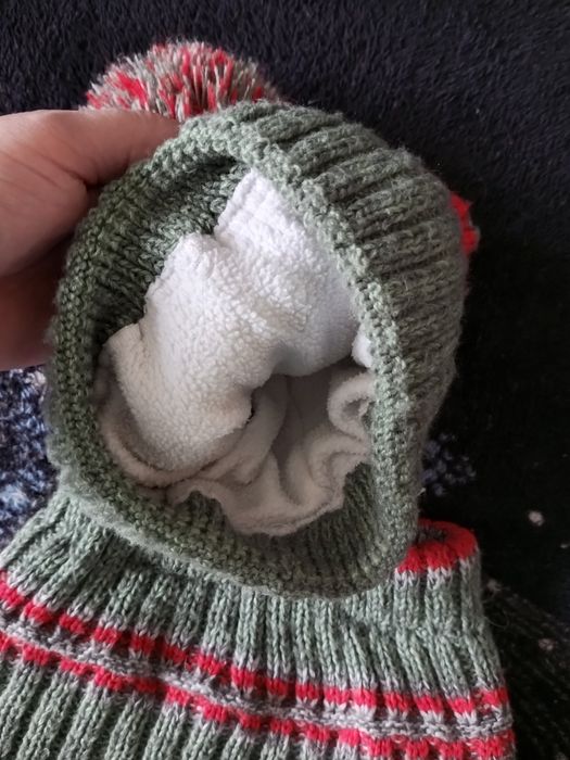Набор вязаный зимний