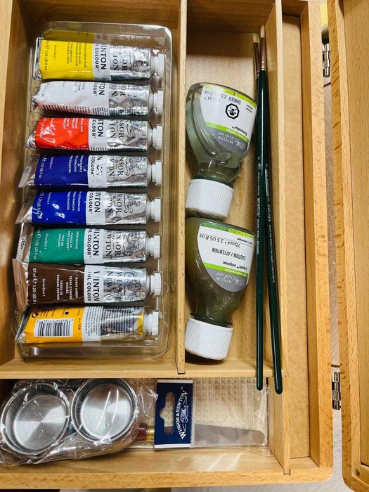 Set de vopsele în ulei W&N Winton în cutie de lemn