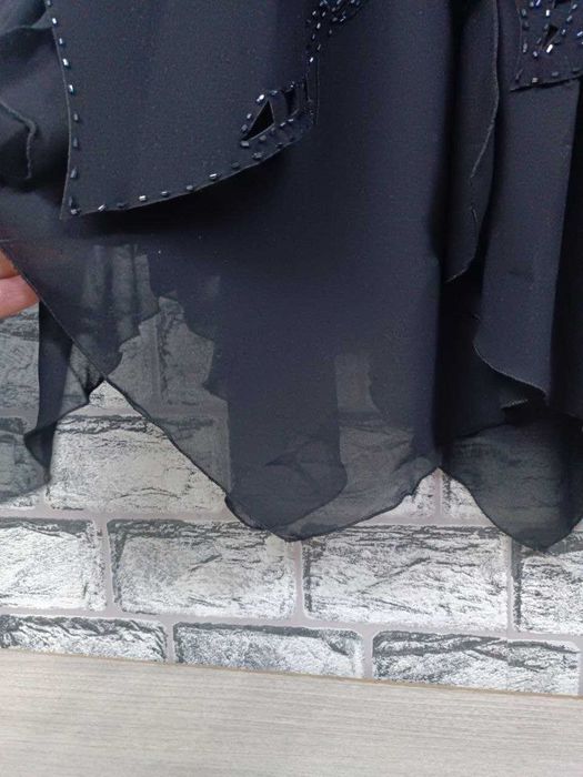 Продается юбка креп шифон 48 размер черная