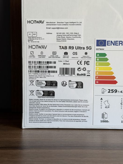 Tableta Hotwav R9 Ultra - 512/24GB - Noua - Sigilata