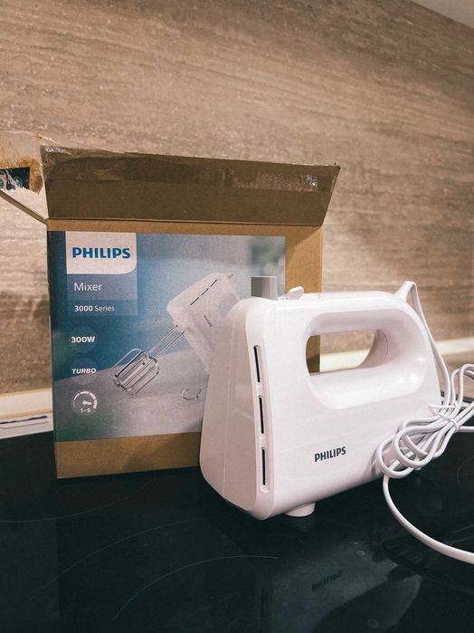 Миксер PHILIPS HR3705/00 300 W ЧИСТО НОВ