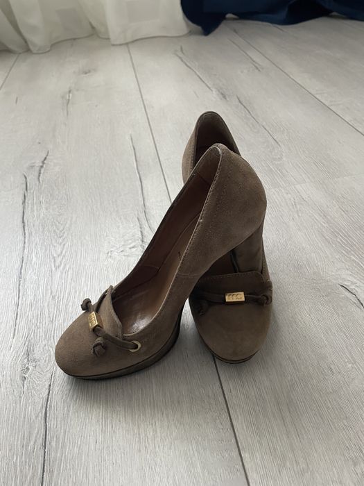 Pantofi damă, piele întoarsă
