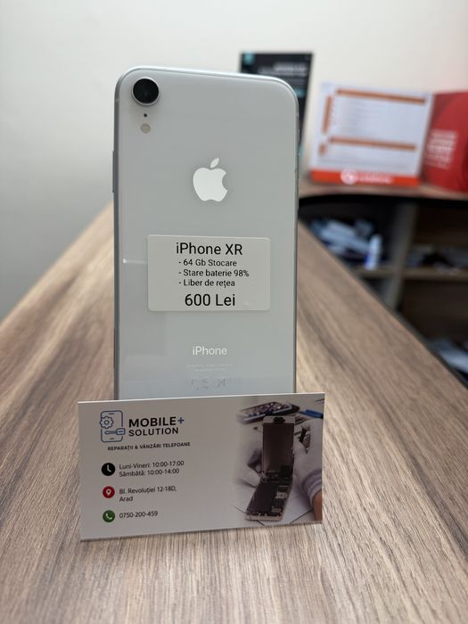 Iphone XR 64 Gb 98% Stare baterie,Liber de retea