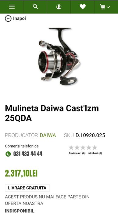 Daiwa Cast Izm 25 QDA