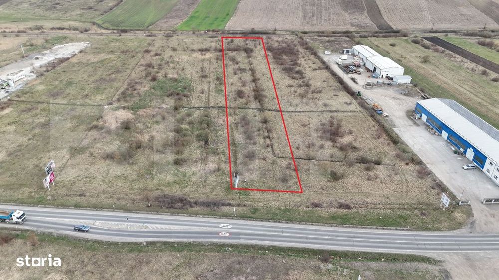 Teren intravilan 3.695mp pe DN15 la intrare in Reghin