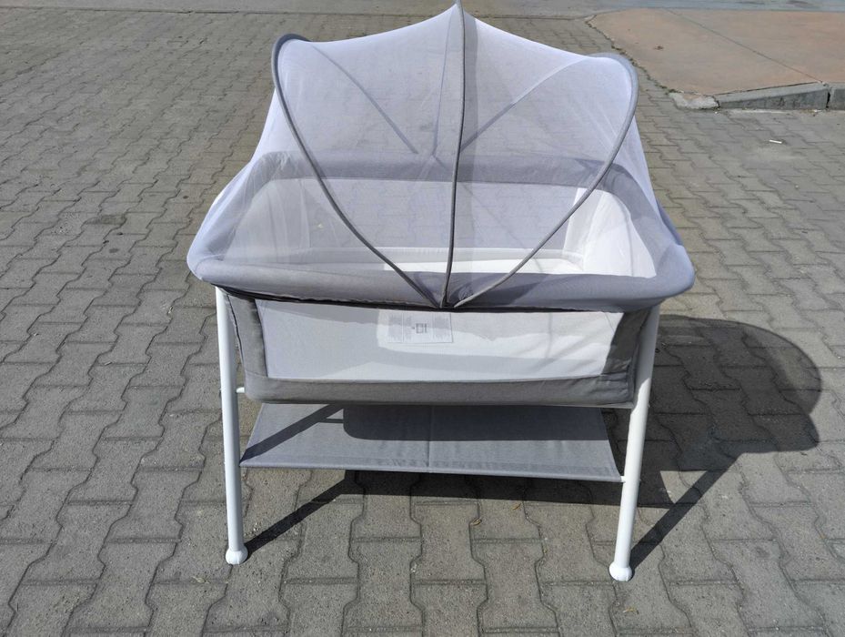 MONI Бебешко легло KALINIHTA сив